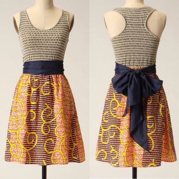 Anthropologie Dresses & Skirts - Anthropologie Sz L Flight of the Bee Dress EUC